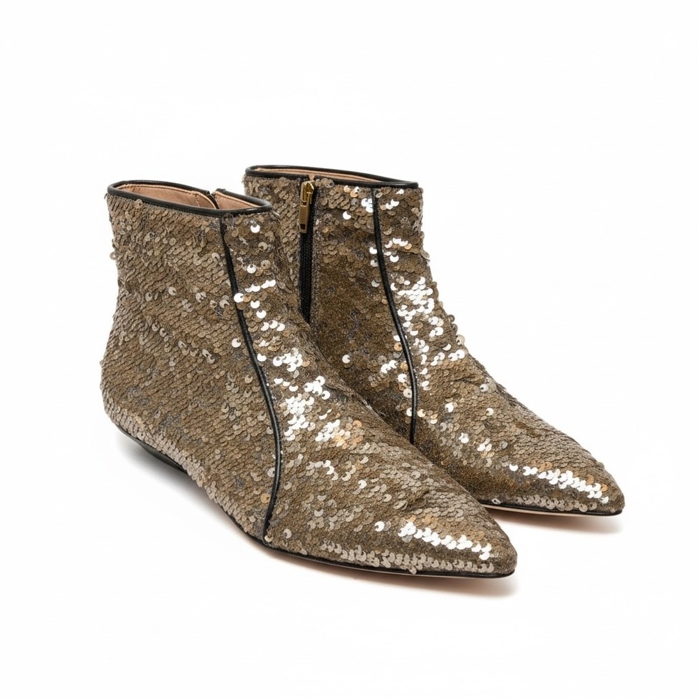 Anthropologie Day Birger et Mikkelsen Zayn Boots Sparkly Sequin Pointed‎ Toe NEW